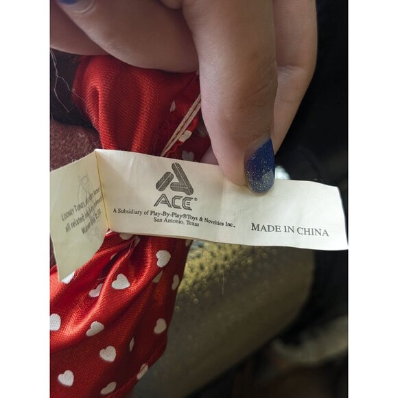 Looney Tunes Ace Taz The Tasmanian Devil Heart Eyes And Boxer Stuffed Animal 8" - Picture 5 of 5